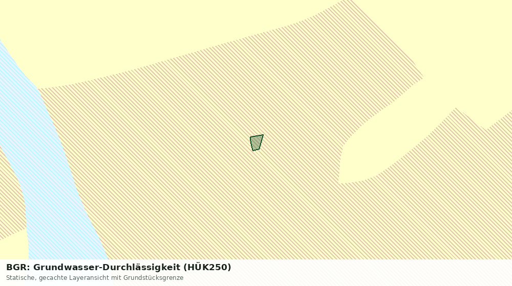 Statische Kartenansicht: BGR: Grundwasser-Durchlässigkeit (HÜK250)
