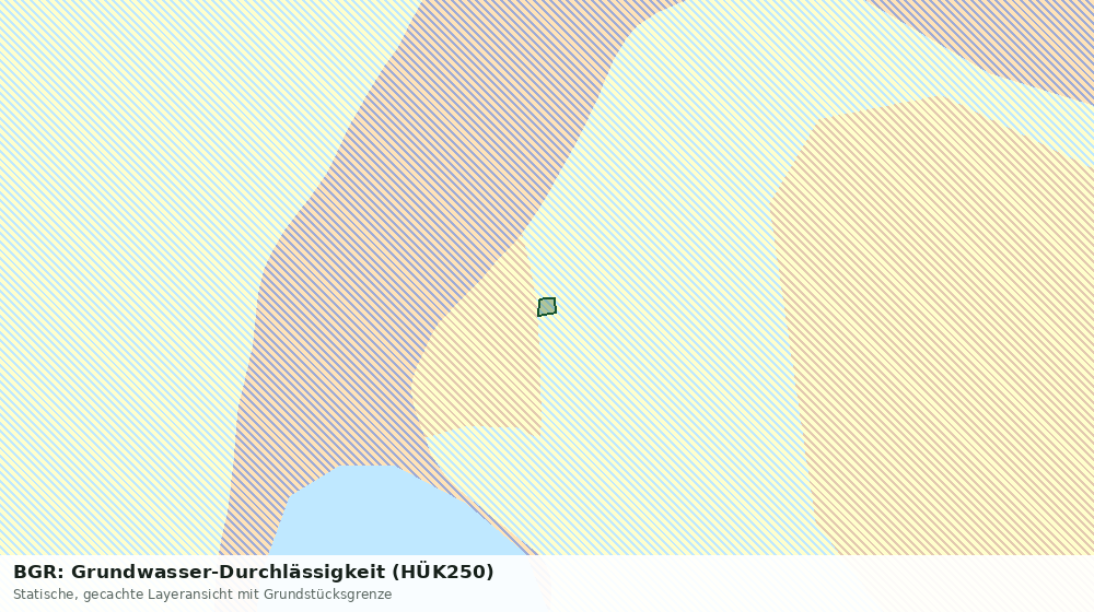 Statische Kartenansicht: BGR: Grundwasser-Durchlässigkeit (HÜK250)