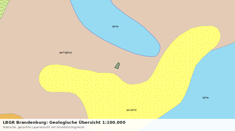 Statische Kartenansicht: LBGR Brandenburg: Geologische Übersicht 1:100.000
