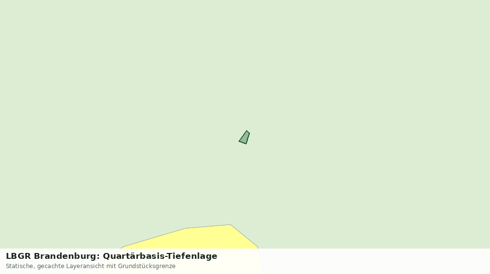 Statische Kartenansicht: LBGR Brandenburg: Quartärbasis-Tiefenlage