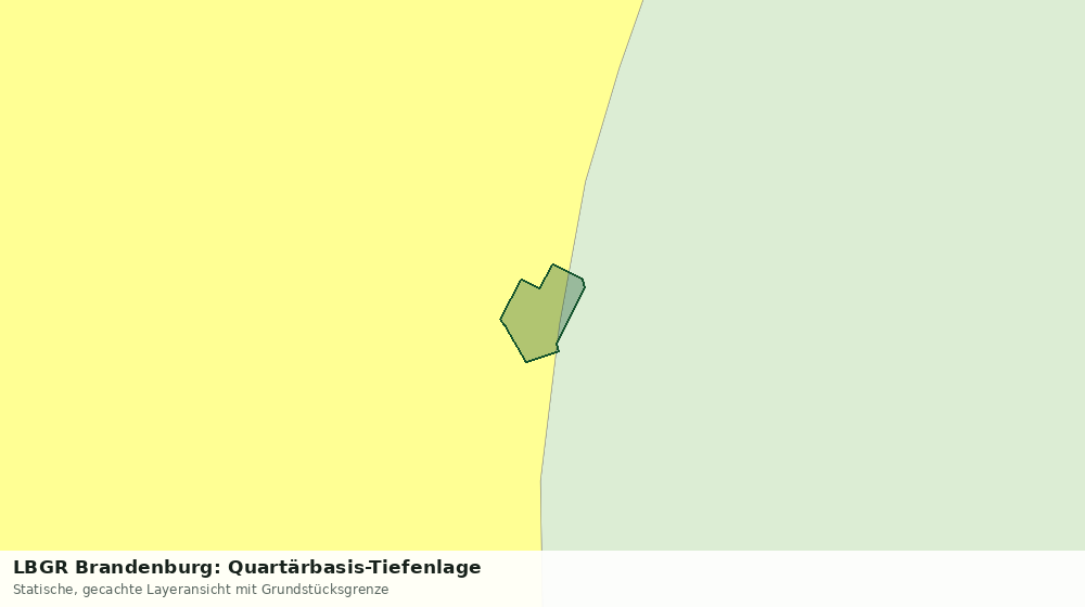 Statische Kartenansicht: LBGR Brandenburg: Quartärbasis-Tiefenlage