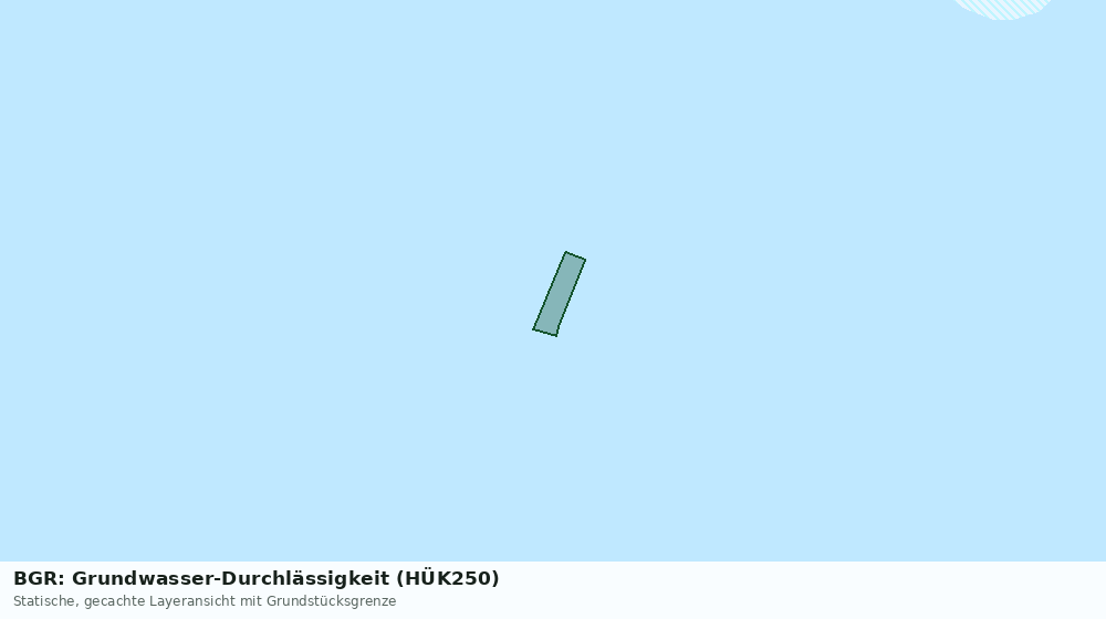 Statische Kartenansicht: BGR: Grundwasser-Durchlässigkeit (HÜK250)