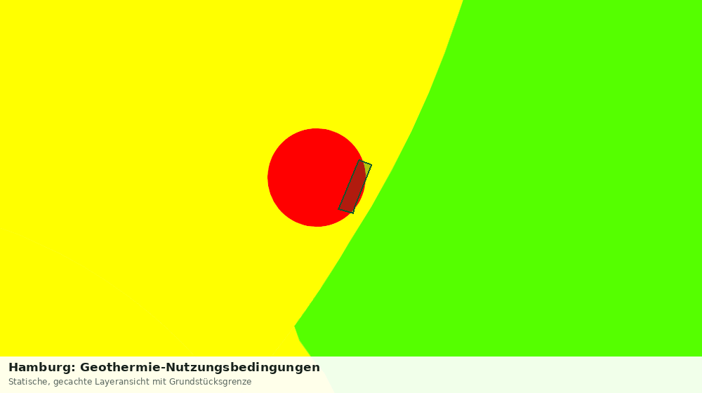 Statische Kartenansicht: Hamburg: Geothermie-Nutzungsbedingungen
