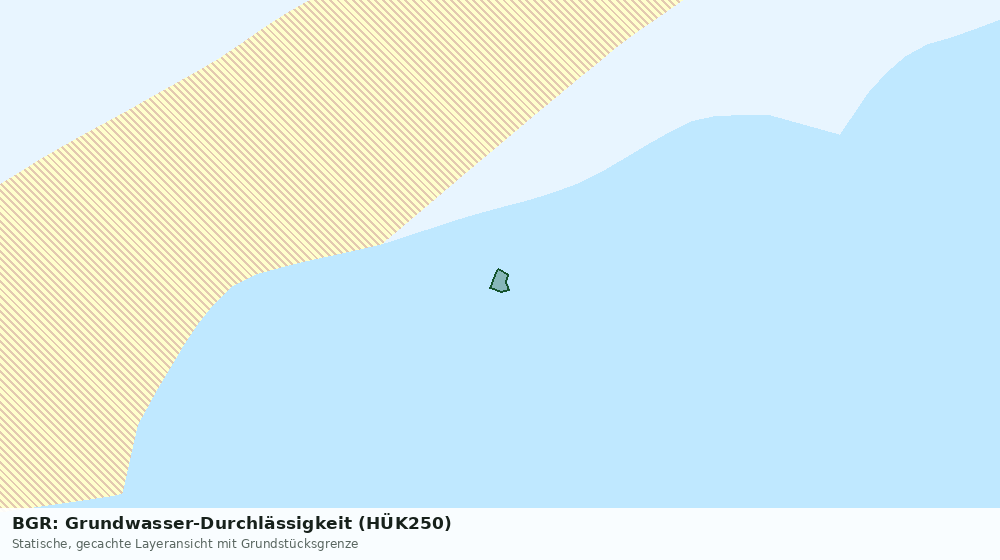 Statische Kartenansicht: BGR: Grundwasser-Durchlässigkeit (HÜK250)