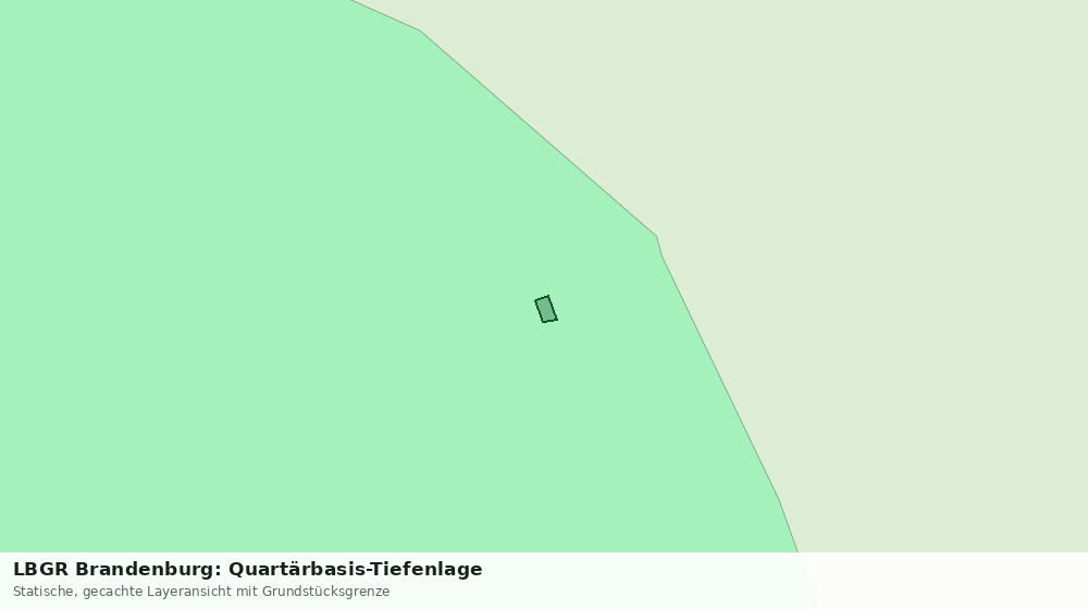 Statische Kartenansicht: LBGR Brandenburg: Quartärbasis-Tiefenlage