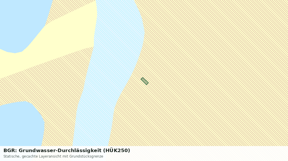 Statische Kartenansicht: BGR: Grundwasser-Durchlässigkeit (HÜK250)