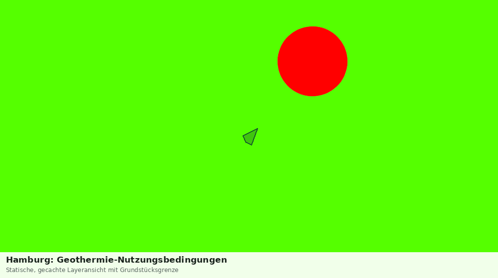 Statische Kartenansicht: Hamburg: Geothermie-Nutzungsbedingungen