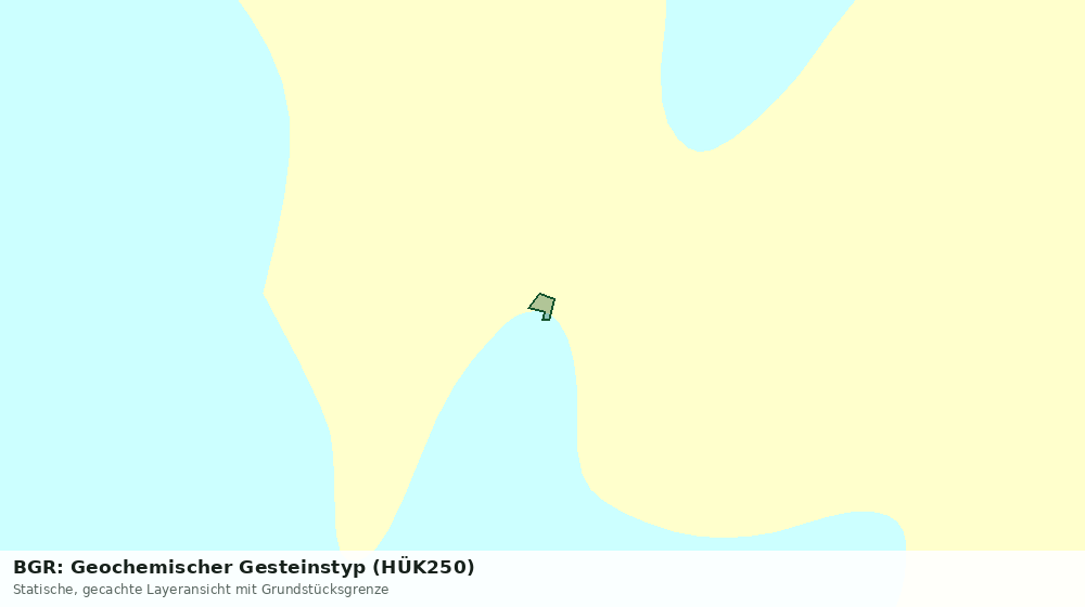 Statische Kartenansicht: BGR: Geochemischer Gesteinstyp (HÜK250)