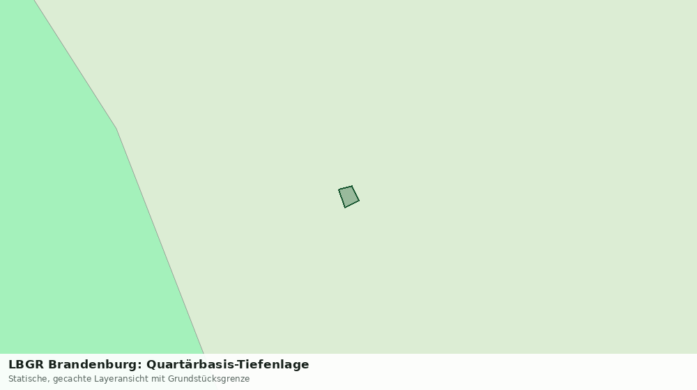 Statische Kartenansicht: LBGR Brandenburg: Quartärbasis-Tiefenlage