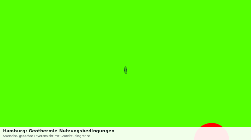 Statische Kartenansicht: Hamburg: Geothermie-Nutzungsbedingungen