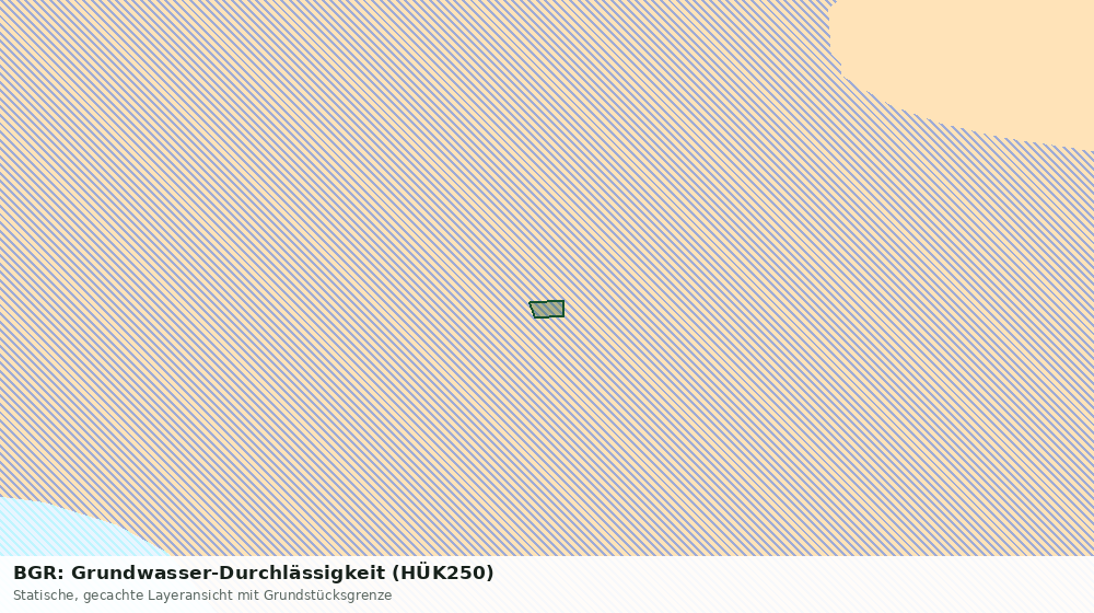Statische Kartenansicht: BGR: Grundwasser-Durchlässigkeit (HÜK250)