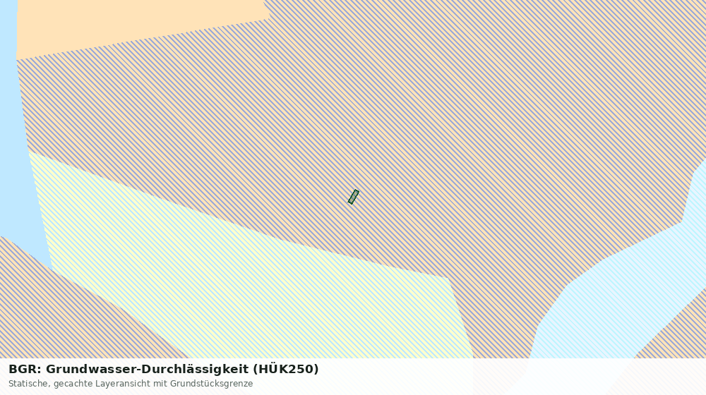 Statische Kartenansicht: BGR: Grundwasser-Durchlässigkeit (HÜK250)