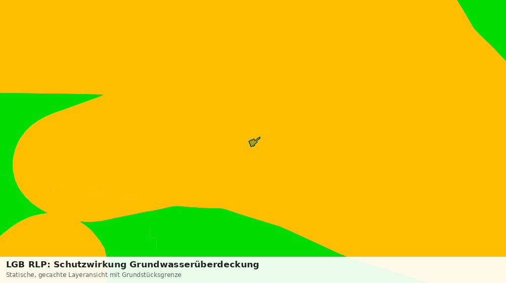 Statische Kartenansicht: LGB RLP: Schutzwirkung Grundwasserüberdeckung