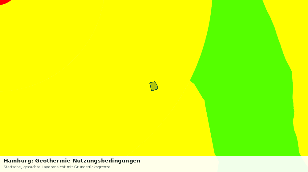 Statische Kartenansicht: Hamburg: Geothermie-Nutzungsbedingungen