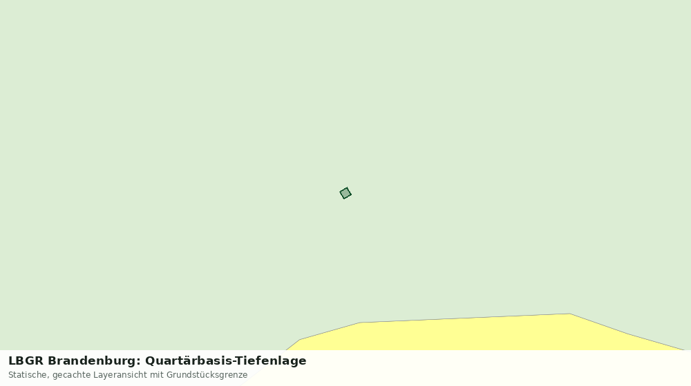 Statische Kartenansicht: LBGR Brandenburg: Quartärbasis-Tiefenlage