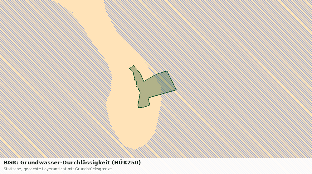 Statische Kartenansicht: BGR: Grundwasser-Durchlässigkeit (HÜK250)