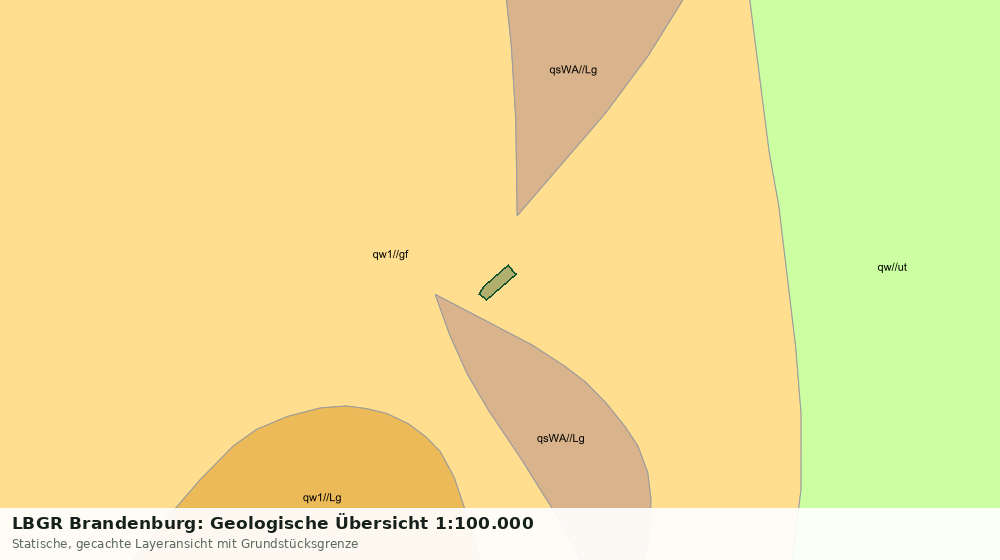 Statische Kartenansicht: LBGR Brandenburg: Geologische Übersicht 1:100.000