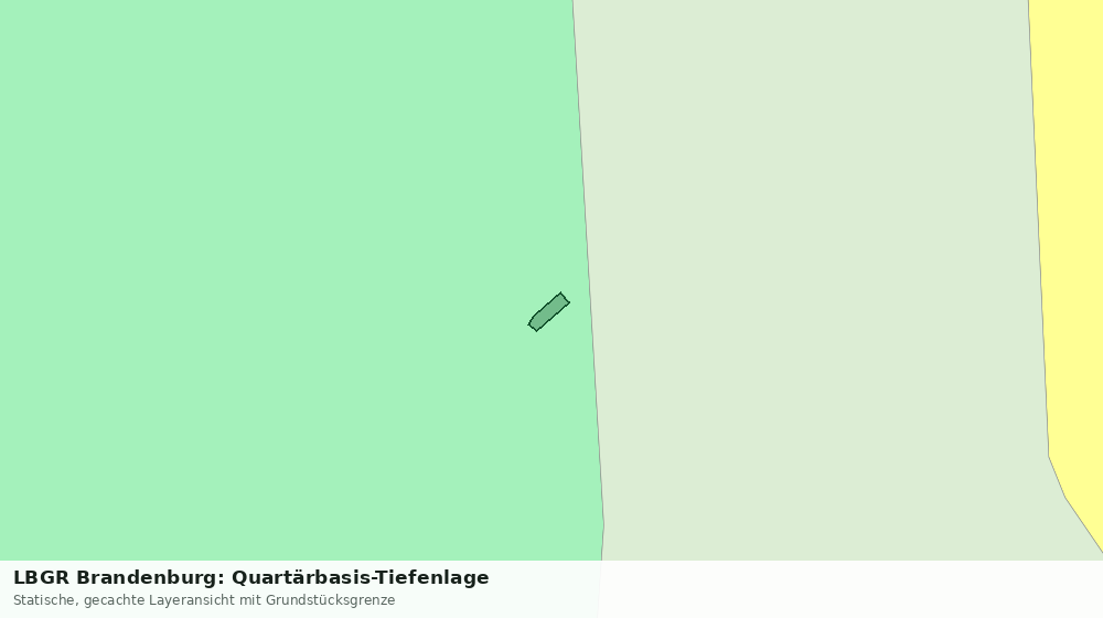 Statische Kartenansicht: LBGR Brandenburg: Quartärbasis-Tiefenlage