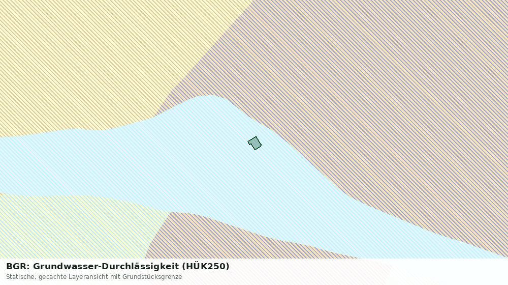 Statische Kartenansicht: BGR: Grundwasser-Durchlässigkeit (HÜK250)