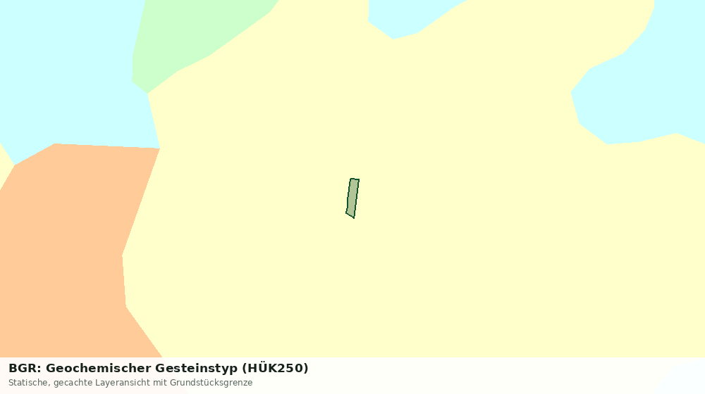 Statische Kartenansicht: BGR: Geochemischer Gesteinstyp (HÜK250)