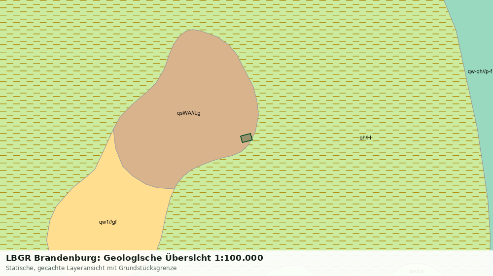 Statische Kartenansicht: LBGR Brandenburg: Geologische Übersicht 1:100.000