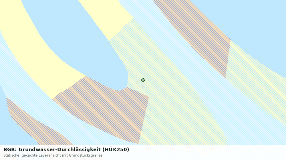 Statische Kartenansicht: BGR: Grundwasser-Durchlässigkeit (HÜK250)