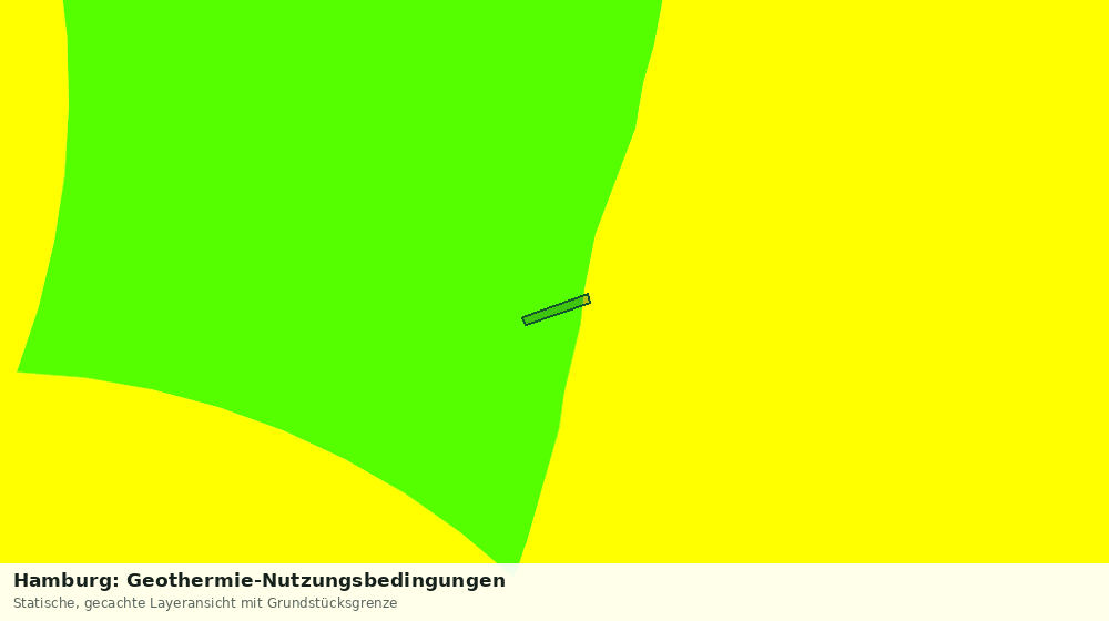 Statische Kartenansicht: Hamburg: Geothermie-Nutzungsbedingungen