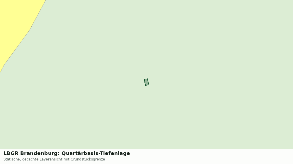 Statische Kartenansicht: LBGR Brandenburg: Quartärbasis-Tiefenlage