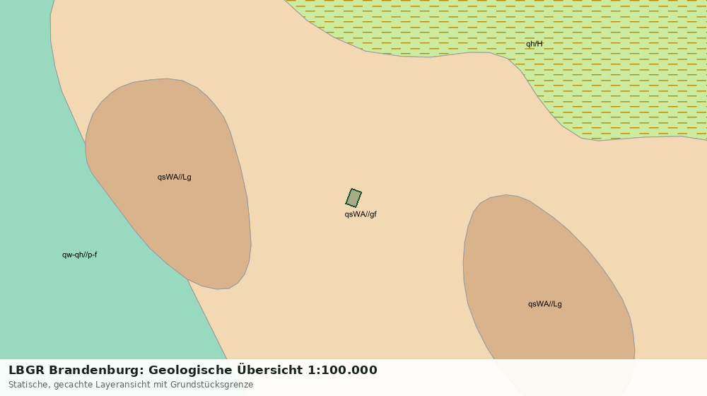 Statische Kartenansicht: LBGR Brandenburg: Geologische Übersicht 1:100.000