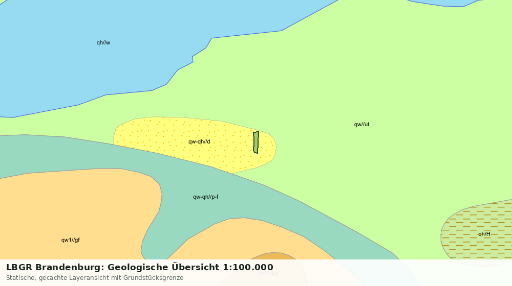 Statische Kartenansicht: LBGR Brandenburg: Geologische Übersicht 1:100.000