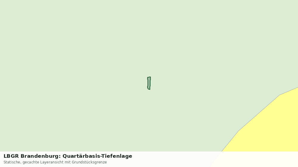 Statische Kartenansicht: LBGR Brandenburg: Quartärbasis-Tiefenlage