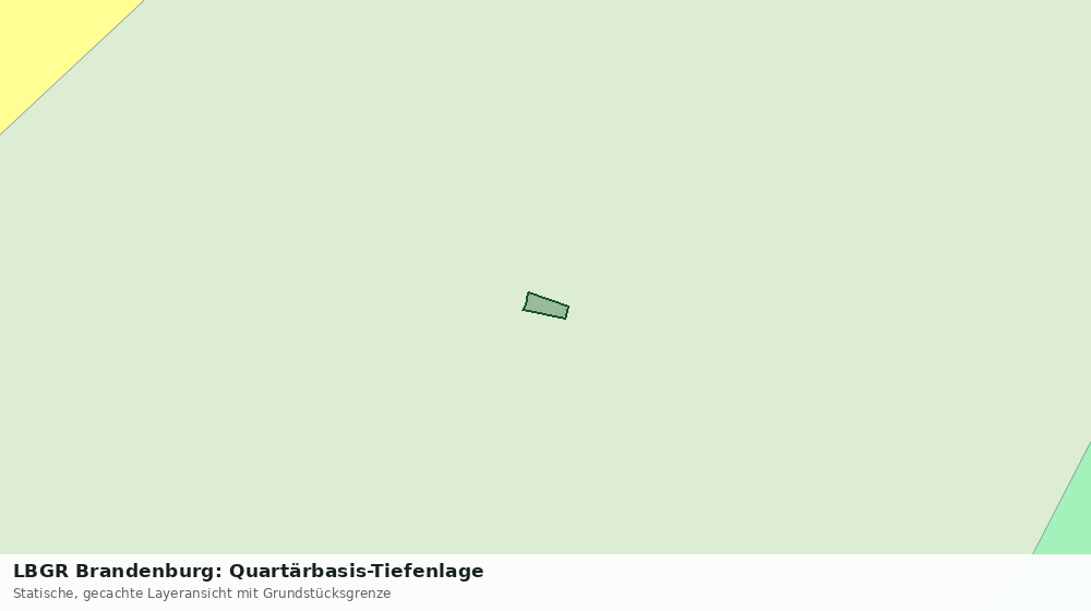 Statische Kartenansicht: LBGR Brandenburg: Quartärbasis-Tiefenlage