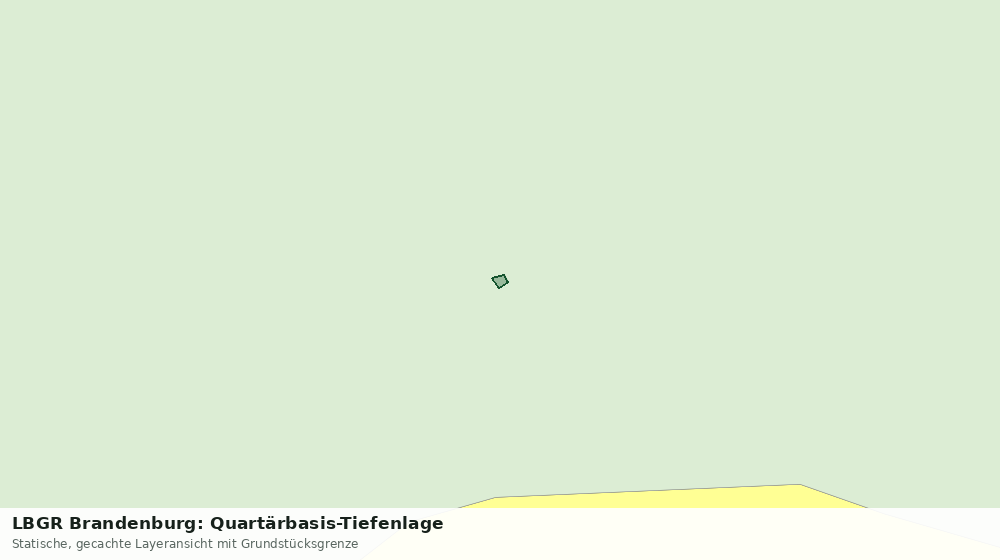 Statische Kartenansicht: LBGR Brandenburg: Quartärbasis-Tiefenlage