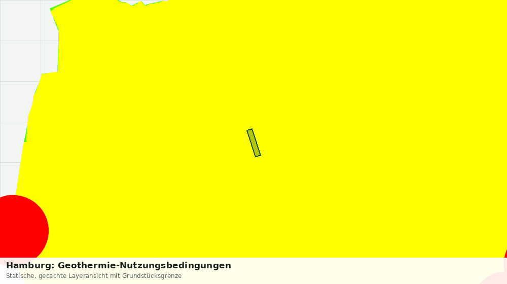 Statische Kartenansicht: Hamburg: Geothermie-Nutzungsbedingungen