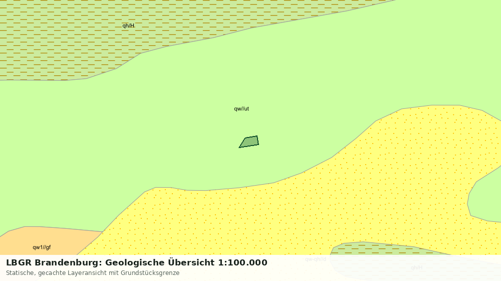 Statische Kartenansicht: LBGR Brandenburg: Geologische Übersicht 1:100.000