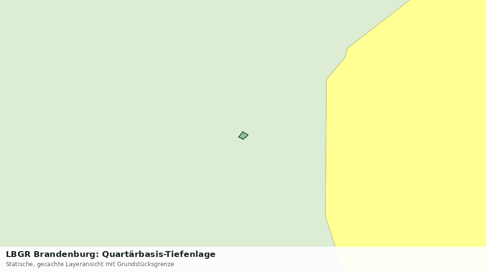 Statische Kartenansicht: LBGR Brandenburg: Quartärbasis-Tiefenlage