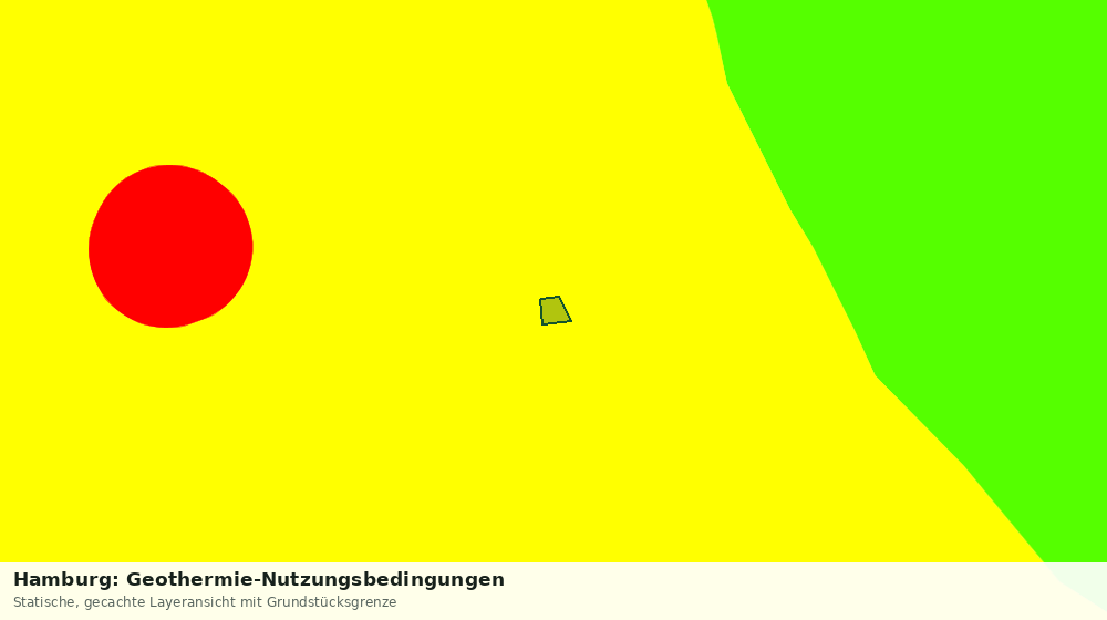 Statische Kartenansicht: Hamburg: Geothermie-Nutzungsbedingungen
