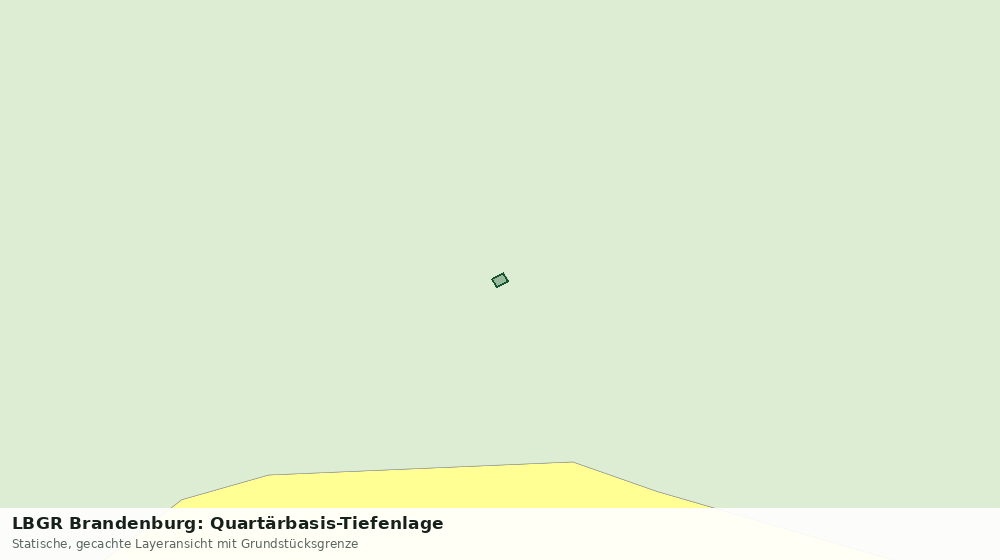 Statische Kartenansicht: LBGR Brandenburg: Quartärbasis-Tiefenlage