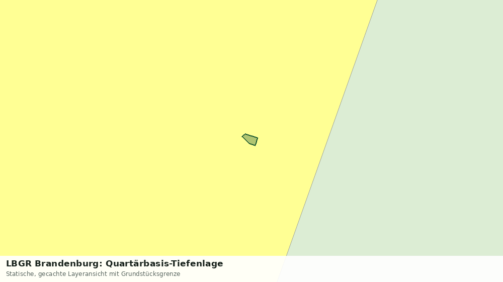Statische Kartenansicht: LBGR Brandenburg: Quartärbasis-Tiefenlage