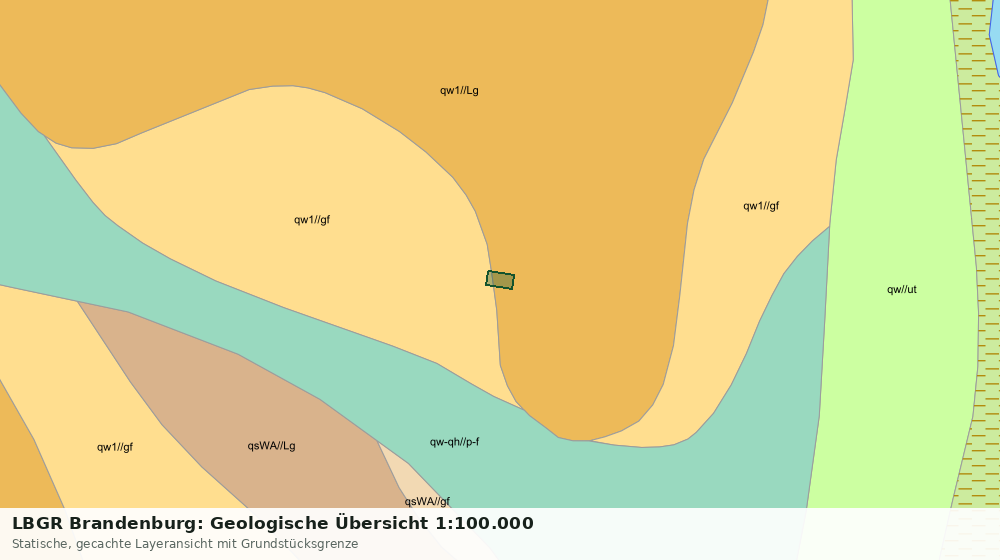 Statische Kartenansicht: LBGR Brandenburg: Geologische Übersicht 1:100.000