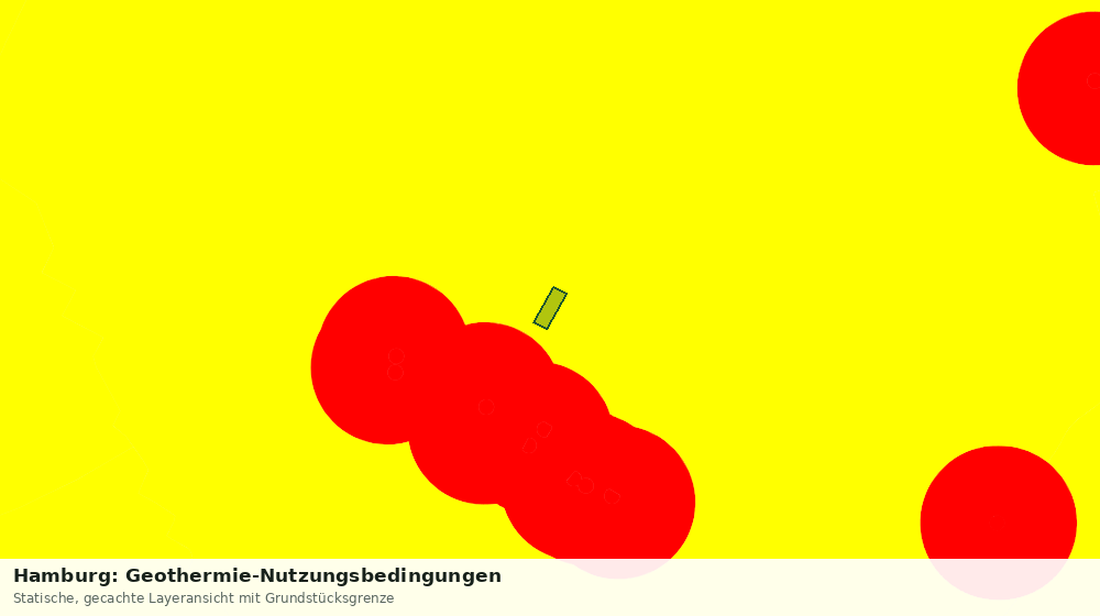 Statische Kartenansicht: Hamburg: Geothermie-Nutzungsbedingungen
