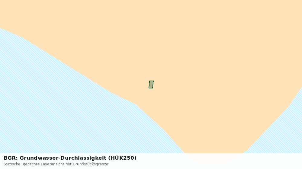 Statische Kartenansicht: BGR: Grundwasser-Durchlässigkeit (HÜK250)