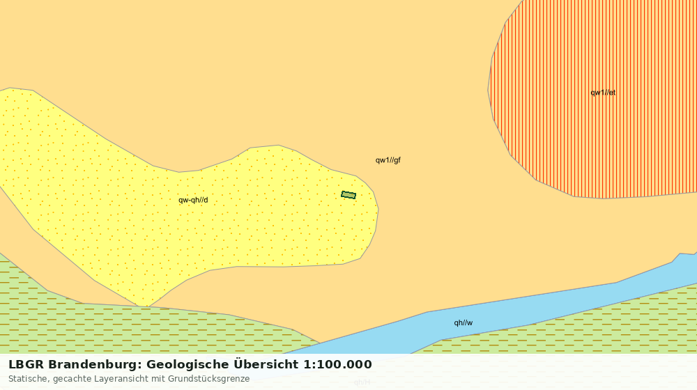 Statische Kartenansicht: LBGR Brandenburg: Geologische Übersicht 1:100.000