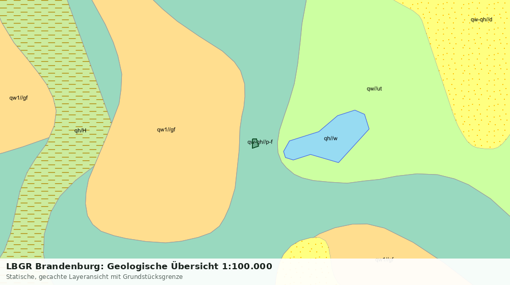 Statische Kartenansicht: LBGR Brandenburg: Geologische Übersicht 1:100.000