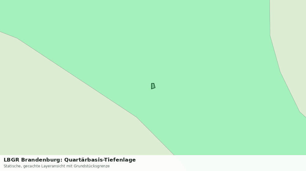 Statische Kartenansicht: LBGR Brandenburg: Quartärbasis-Tiefenlage