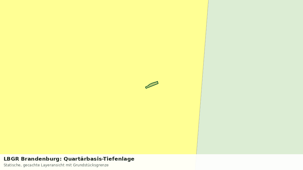 Statische Kartenansicht: LBGR Brandenburg: Quartärbasis-Tiefenlage