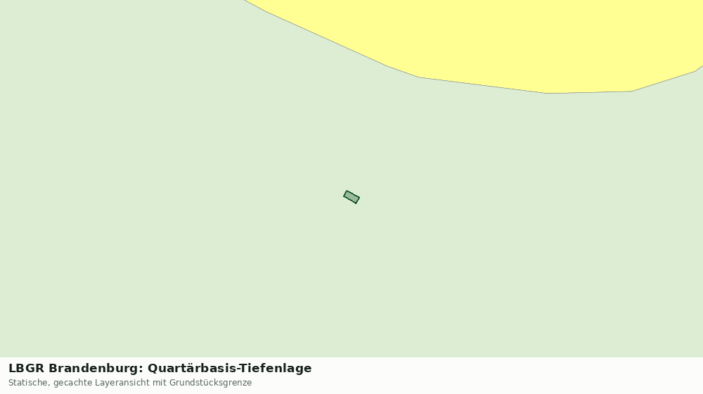 Statische Kartenansicht: LBGR Brandenburg: Quartärbasis-Tiefenlage