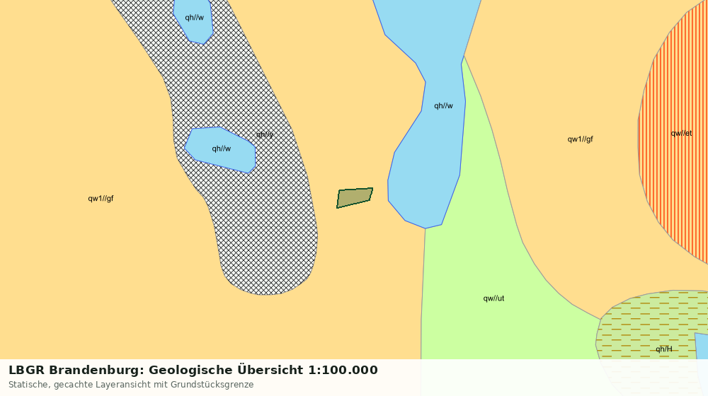 Statische Kartenansicht: LBGR Brandenburg: Geologische Übersicht 1:100.000