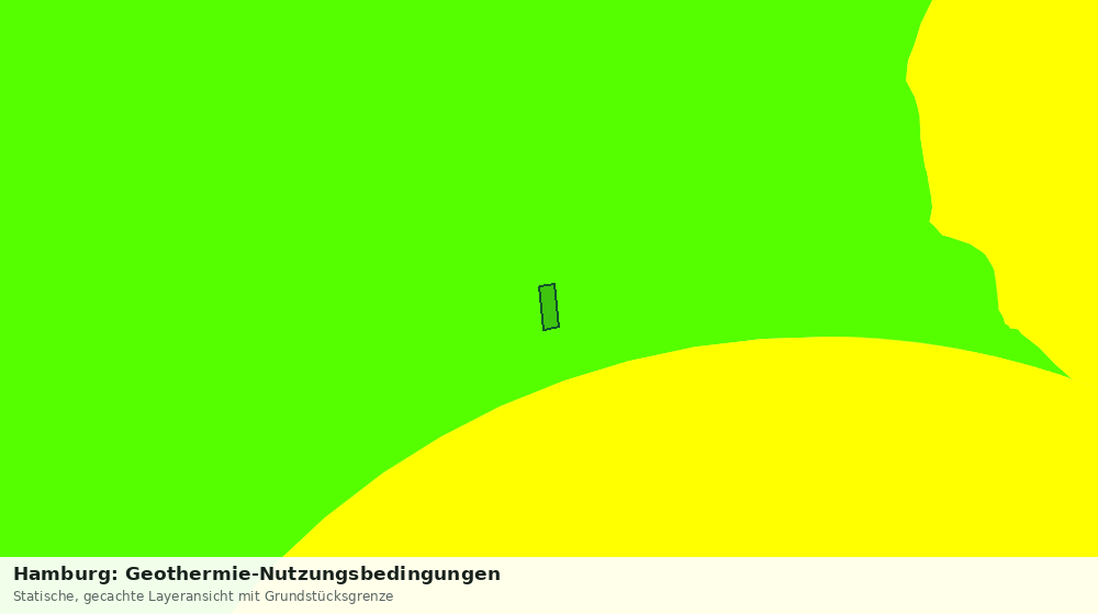 Statische Kartenansicht: Hamburg: Geothermie-Nutzungsbedingungen
