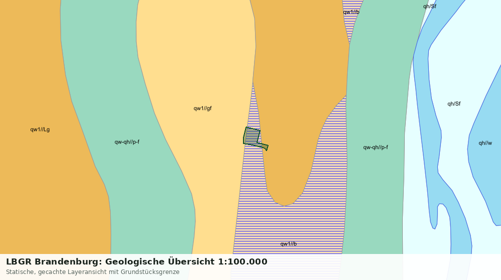 Statische Kartenansicht: LBGR Brandenburg: Geologische Übersicht 1:100.000